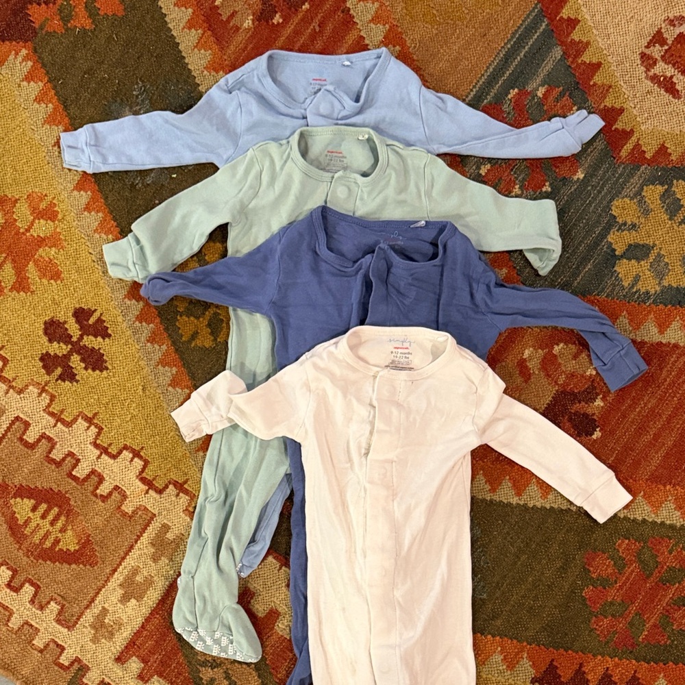 Set of 4x 9-12m MagneticMe Cotton PJs